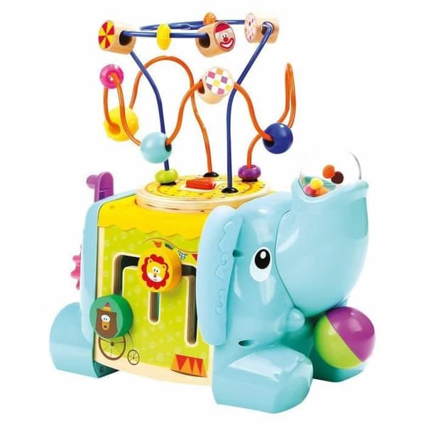 Jouett Cube Motor - Bino - Elefant - Trä, Metall, Plastik - 27,2x19x27,2 cm - Blandat