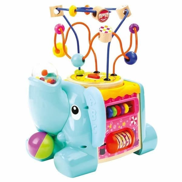 Jouett Cube Motor - Bino - Elefant - Trä, Metall, Plastik - 27,2x19x27,2 cm - Blandat