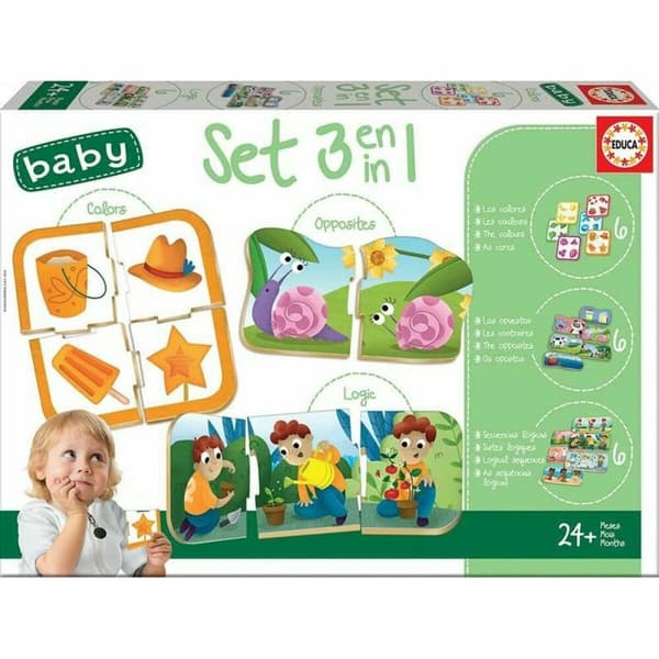 Puslespil Educa 3-i-1