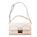 Miniatyrbillede 1 af 3: Håndtasker til damer Michael Kors Serena Beige 25 x 15 x 4 cm
