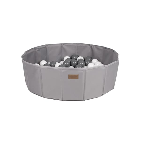 Babytrold Sammenleggbar ballbinge med baller - Ask (18-47BA-ASK)