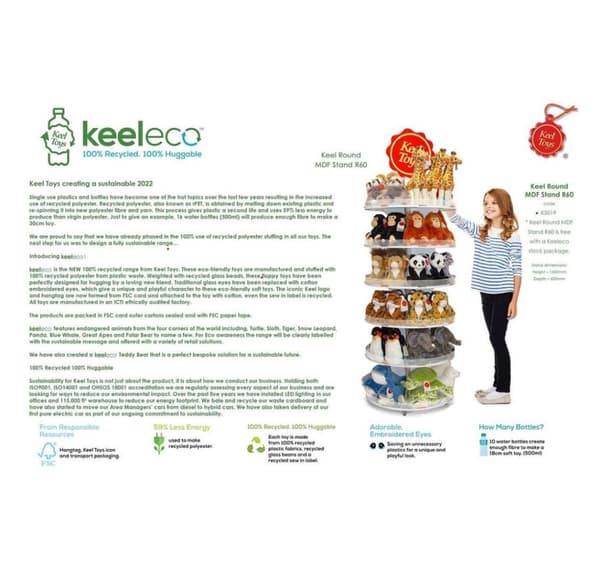 Eco Baby bjørneunge 16 cm, Keel Toys