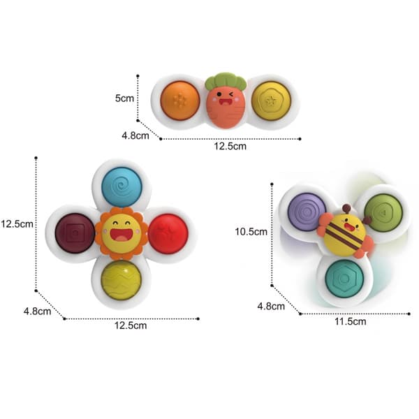 WOOPIE BABY Spinner Sensory Educational Toy 3 in 1