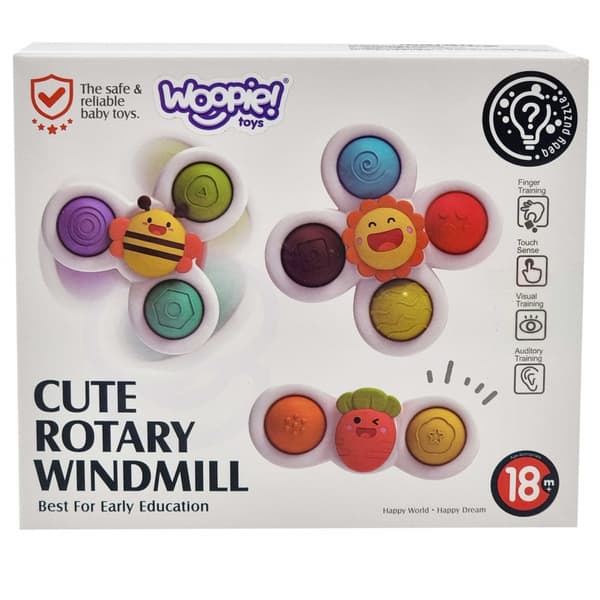 WOOPIE BABY Spinner Sensory Educational Toy 3 in 1