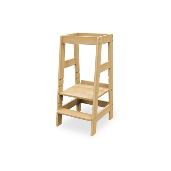 Rootz Learning Tower - Discovery Tower - Keittiön tuki - kiinteä pyökki puu - monipuolinen pudotussuoja - 40 cm x 47cm x 85cm