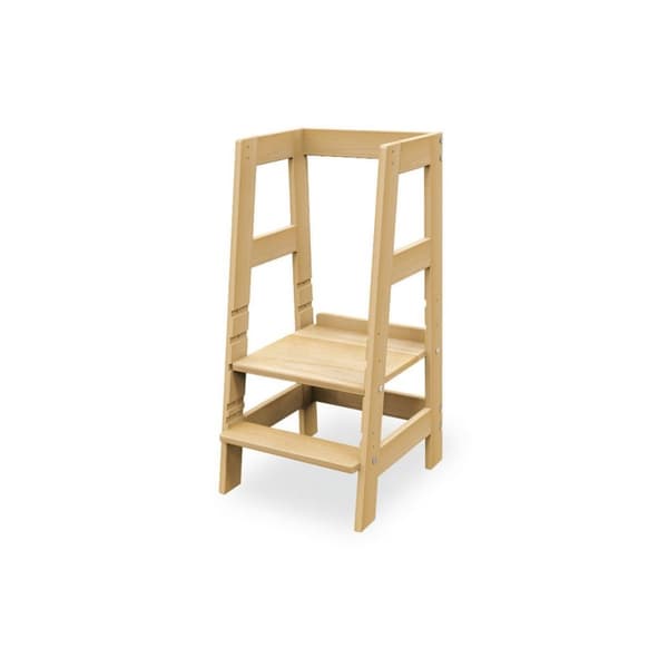 Rootz Learning Tower - Discovery Tower - Keittiön tuki - kiinteä pyökki puu - monipuolinen pudotussuoja - 40 cm x 47cm x 85cm