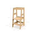 Pikkukuva 2 / 6: Rootz Learning Tower - Discovery Tower - Keittiön tuki - kiinteä pyökki puu - monipuolinen pudotussuoja - 40 cm x 47cm x 85cm
