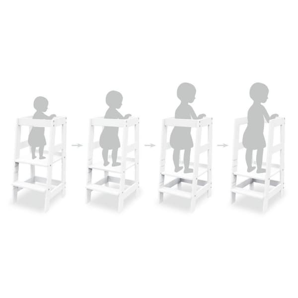 Rootz Fino Learning Tower - Kitchen Aid - Discovery Tower - Massiv bok - 40cm x 47cm x 85cm