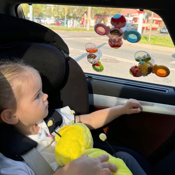 woopie baby spinner sensorisk legetøj bi kylling kanin udskiftelig 3 stk