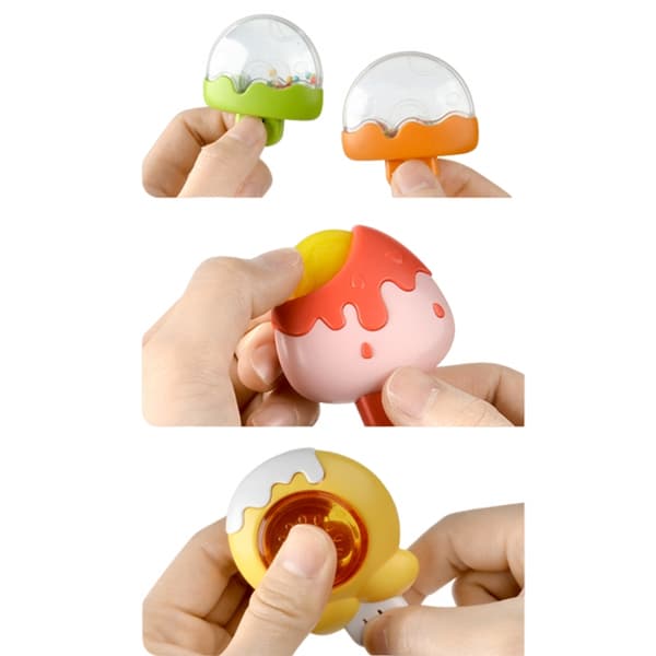 woopie baby spinner sensorisk legetøj bi kylling kanin udskiftelig 3 stk