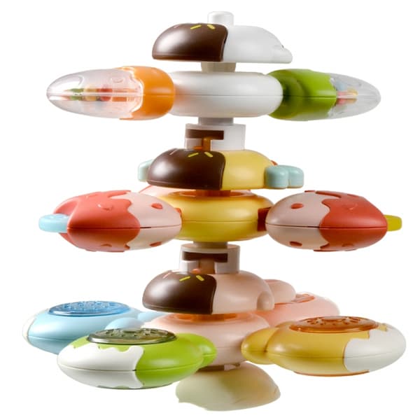 woopie baby spinner sensorisk legetøj bi kylling kanin udskiftelig 3 stk