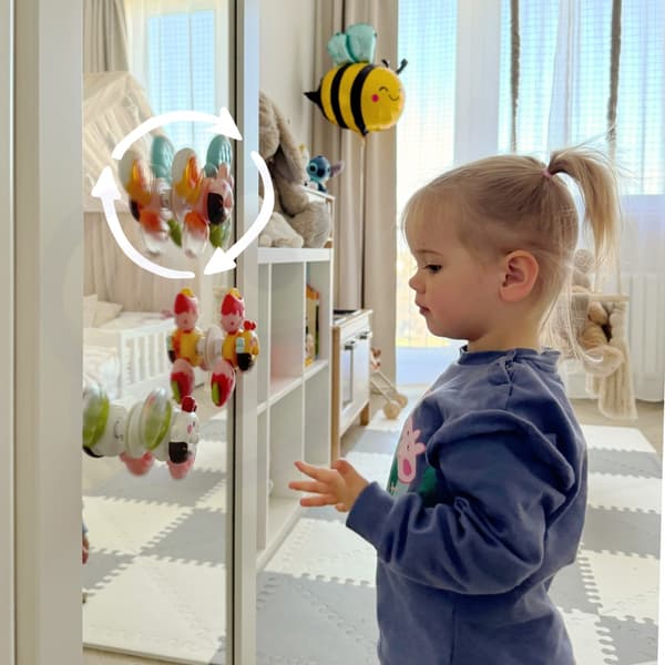 woopie baby spinner sensorisk legetøj bi kylling kanin udskiftelig 3 stk