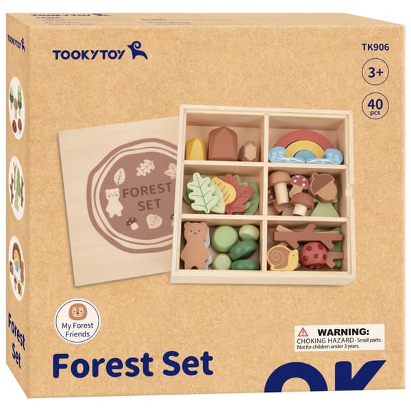 TOOKY TOY Metsäsetti Pino Palapeli Lohko Hahmot