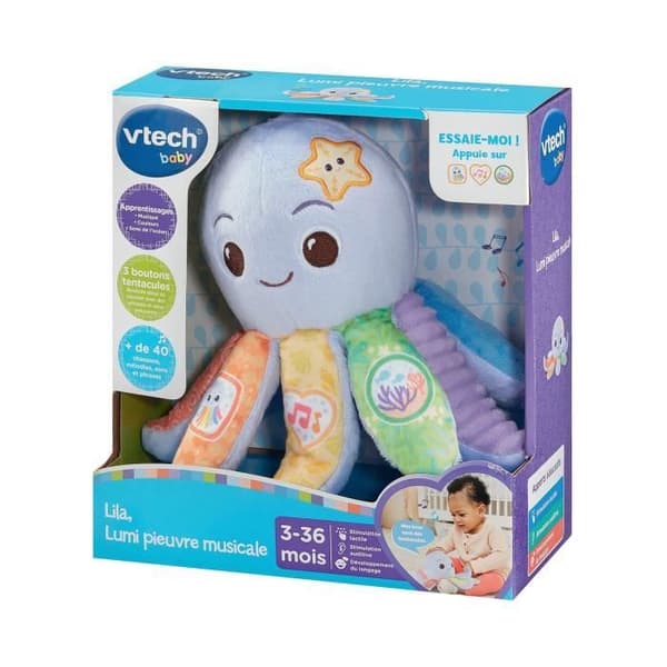 VTECH LILA, LUMI MUSICAL Bläckfisk