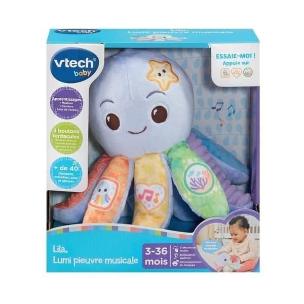 VTECH LILA, LUMI MUSICAL Bläckfisk
