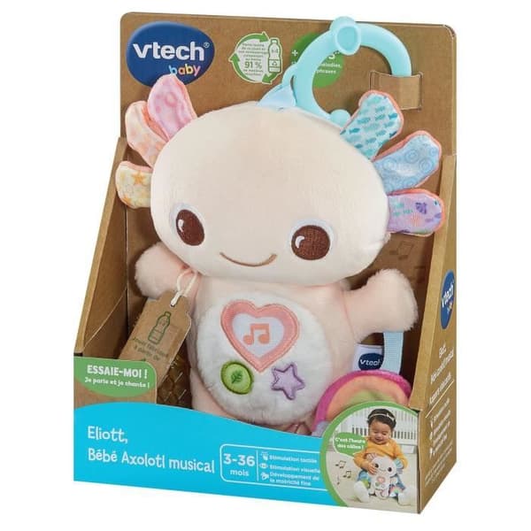 VTECH ELIOTT, BEBE AXOLOTL MUSICAL (ÅTERVINNING PLASTFLASKAR)
