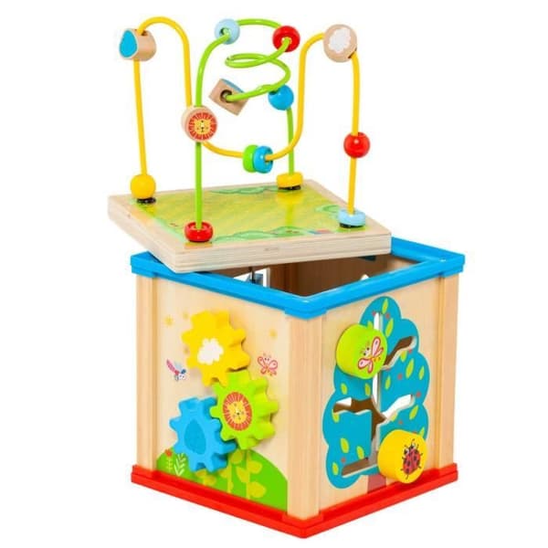 Molto aktivitetskub i trä - MOLTO - 5 delar - Flerfärgad - Baby