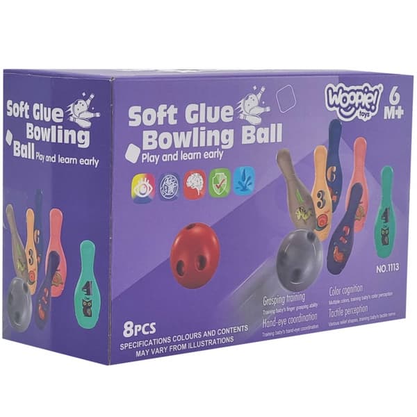 WOOPIE BABY Sensorisk Bowling för Spädbarn 8 st.