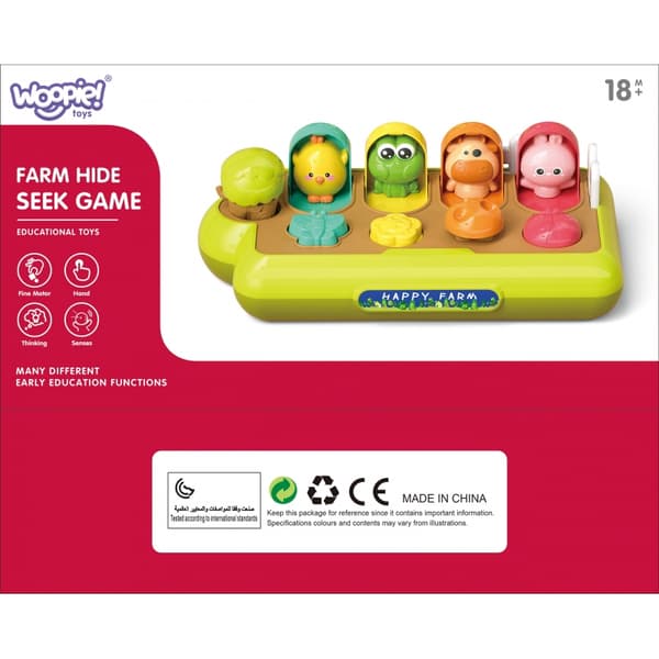 WOOPIE BABY Opettavainen Lelu Pop-up Animal Happy Farm POP-UP
