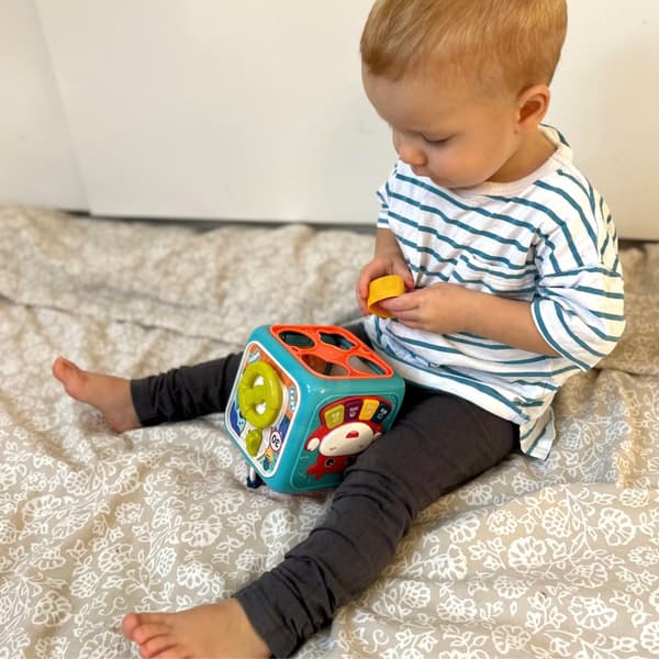 WOOPIE BABY Interaktiv Sensorisk Terning Pædagogisk Montessori Sorter 6 i 1