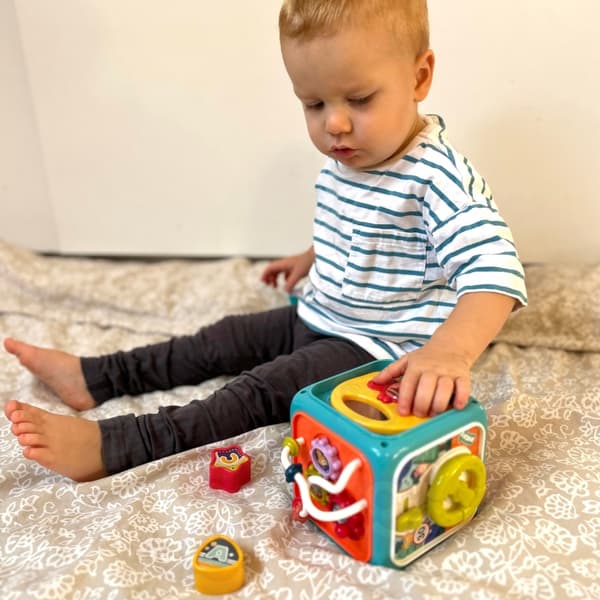 WOOPIE BABY Interaktiv Sensorisk Terning Pædagogisk Montessori Sorter 6 i 1