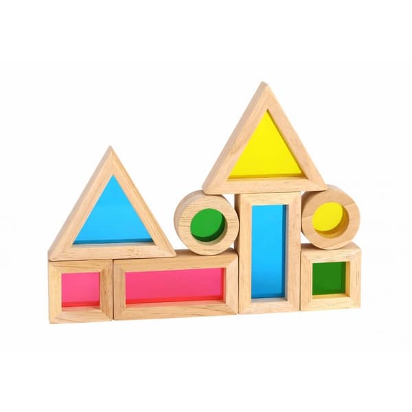 TOOKY TOY 8-osainen puunvärinen peililohkosarja FSC