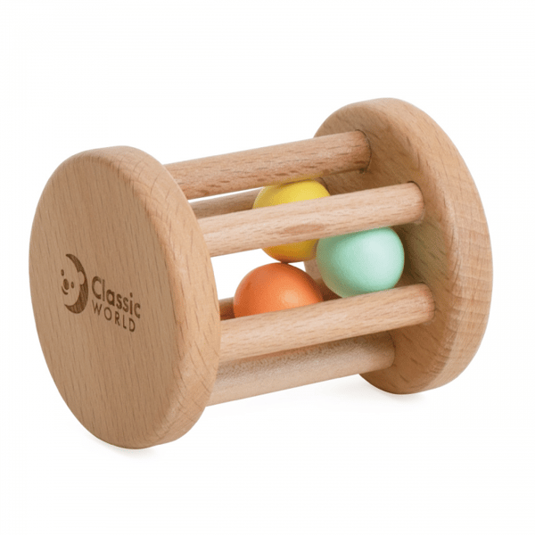 CLASSIC WORLD pastel børnesæt boks første legetøj fra 0 - 6 måneder