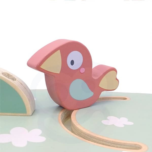 WOOPIE GREEN Montessori 4 in 1 Ball Track Activity Tree FSC