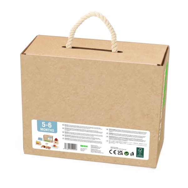TOOKY TOY Box XXL Montessori Educational 6 in 1 Sensory Box 5-6 kuukautta