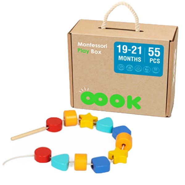 TOOKY TOY Box XXL Montessori-laatikko Opettavainen 7 in 1 aistinvarainen 19-21 kuukautta