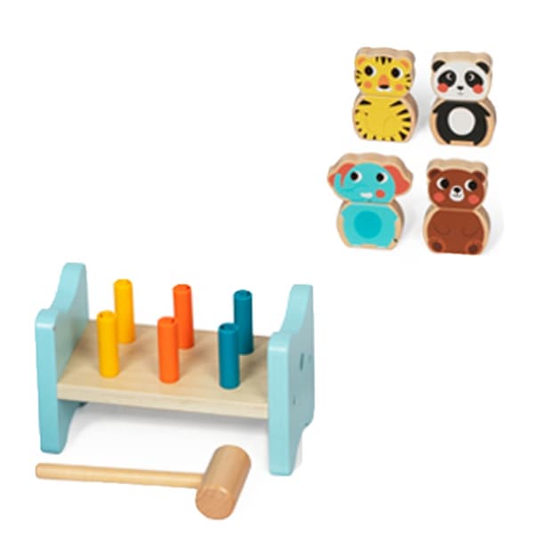 TOOKY TOY Box XXL Montessori-laatikko Opettavainen 7 in 1 aistinvarainen 19-21 kuukautta