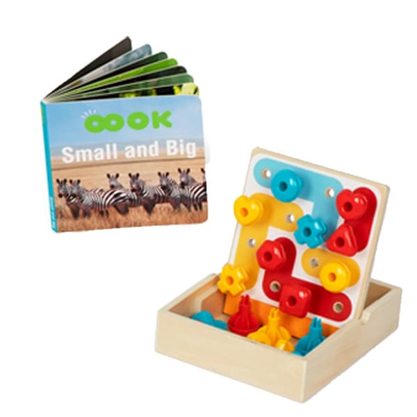 TOOKY TOY Box XXL Montessori-laatikko Opettavainen 7 in 1 aistinvarainen 19-21 kuukautta