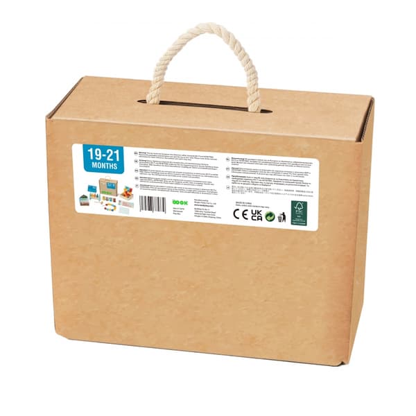 TOOKY TOY Box XXL Montessori-laatikko Opettavainen 7 in 1 aistinvarainen 19-21 kuukautta
