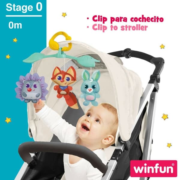 Sängmobil Winfun Skog 3 i 1 31,5 x 42 x 24,5 cm Plast (4 antal)
