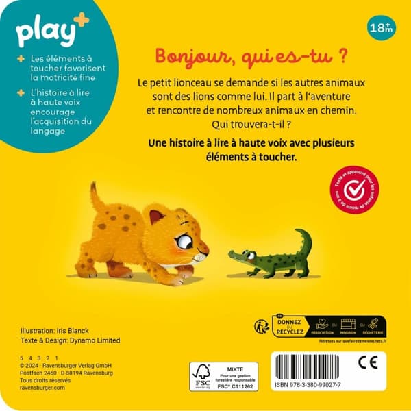 Ensimmäinen musiikkikirjani Ravensburger Are you a lion like me?