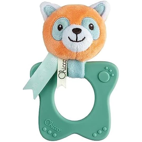 Chicco- Panda Rattle, 00011465000000, Flerfärgad
