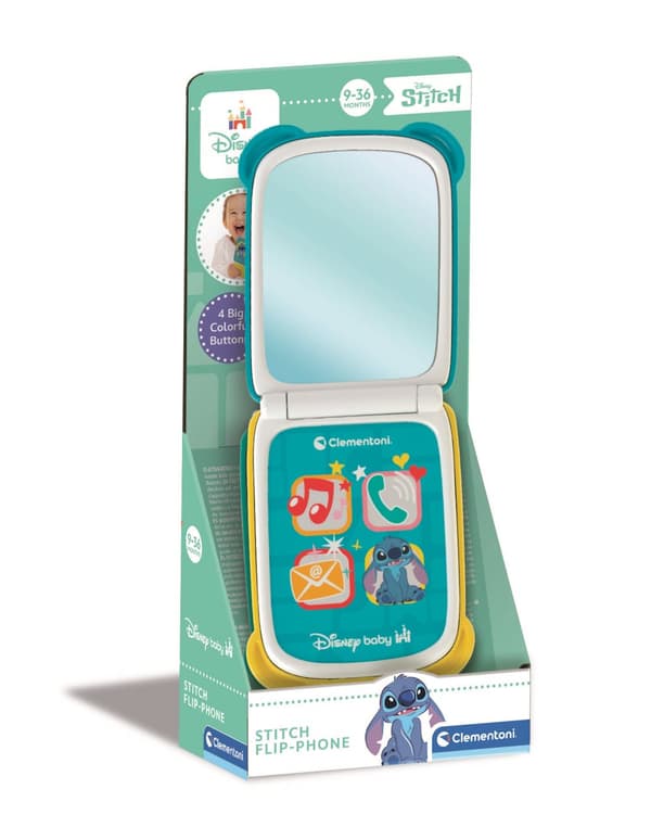 Disney Baby Stitch Flip Telefon Aktivitetleksak Clementoni