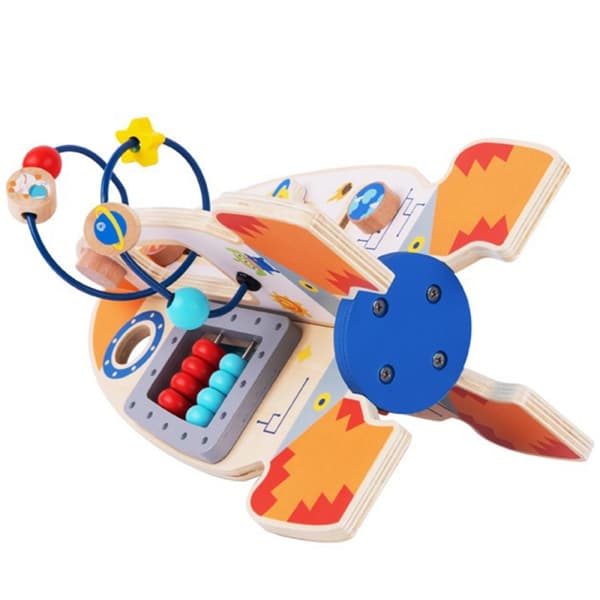 TOOKY TOY Stort pædagogisk legetøj Multifunktionel træraket