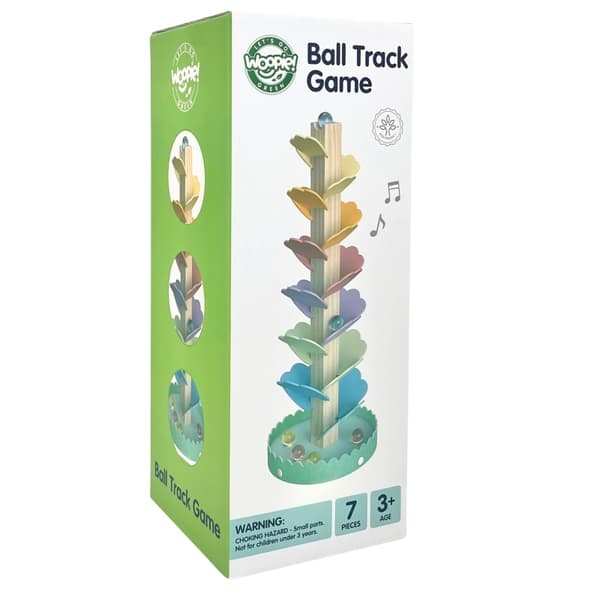 WOOPIE GREEN Träbollsbana Musikal Regnbågsträd Montessori FSC