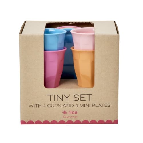 Rice - Melamine Mini Set - 8 pcs in Giftbox Multicolored