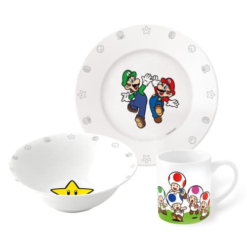Stor - 3-Piece Ceramic Gift Set - Super Mario (20045)