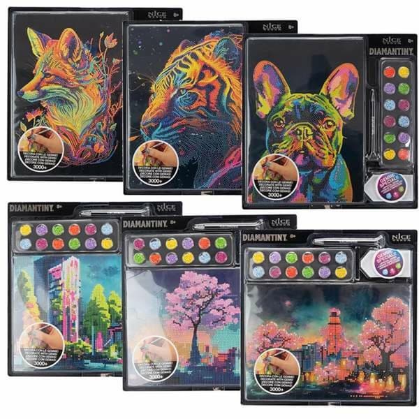Pedagogisk Spill Crystal Art Diamantiny Surtido 32 x 32 x 2,4 cm