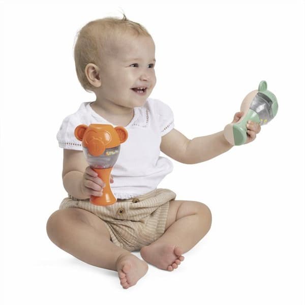 Uppvaktningsleksaker - Chicco - Maracas Apor - Återvunnen plast - 3 månader - Unisex