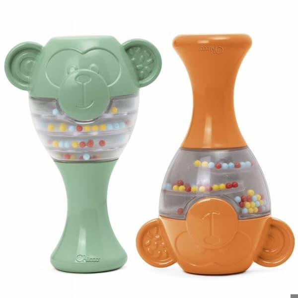 Uppvaktningsleksaker - Chicco - Maracas Apor - Återvunnen plast - 3 månader - Unisex