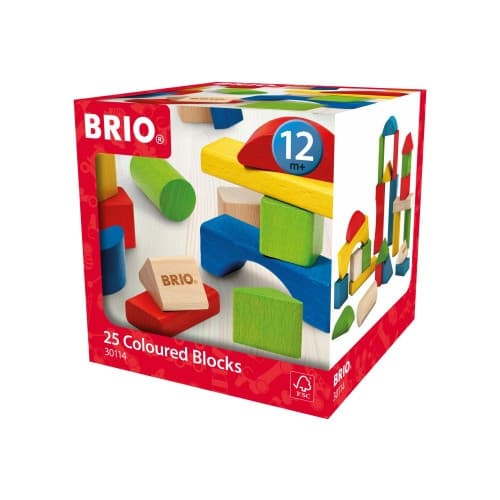 BRIO - Färgade klossar - byggklossar