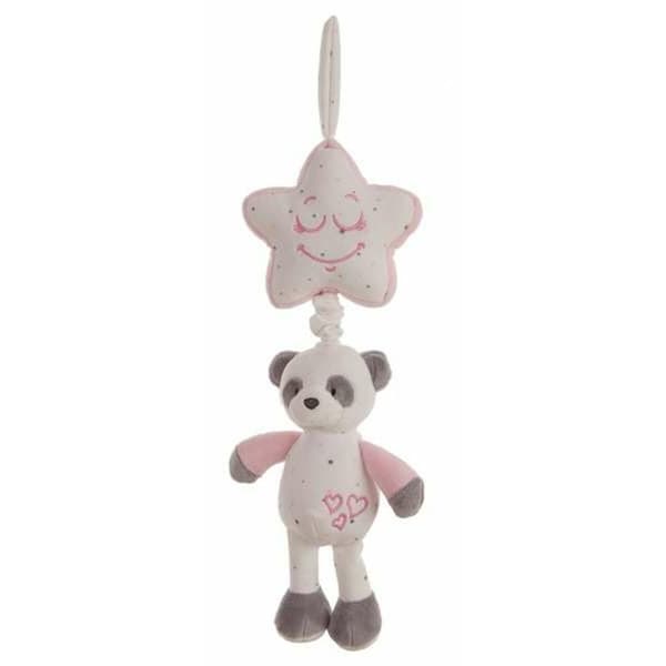 Skallra med musik Baby Panda 35 cm Stjärna Rosa