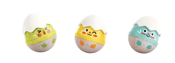 Hape Rattle Egg 3-pack