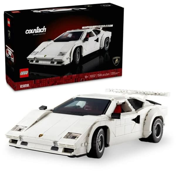 Byggsats Lego ICONS 10337 Lamborghini Countach 5000 Quattrovalvole 1506 Delar