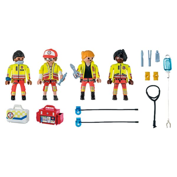 Playset Playmobil 71244 City Life Rescue Team 25 Dele