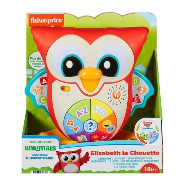 Fisher-Price-Elisabeth the Owl, fransk version-Linkimals HJM69